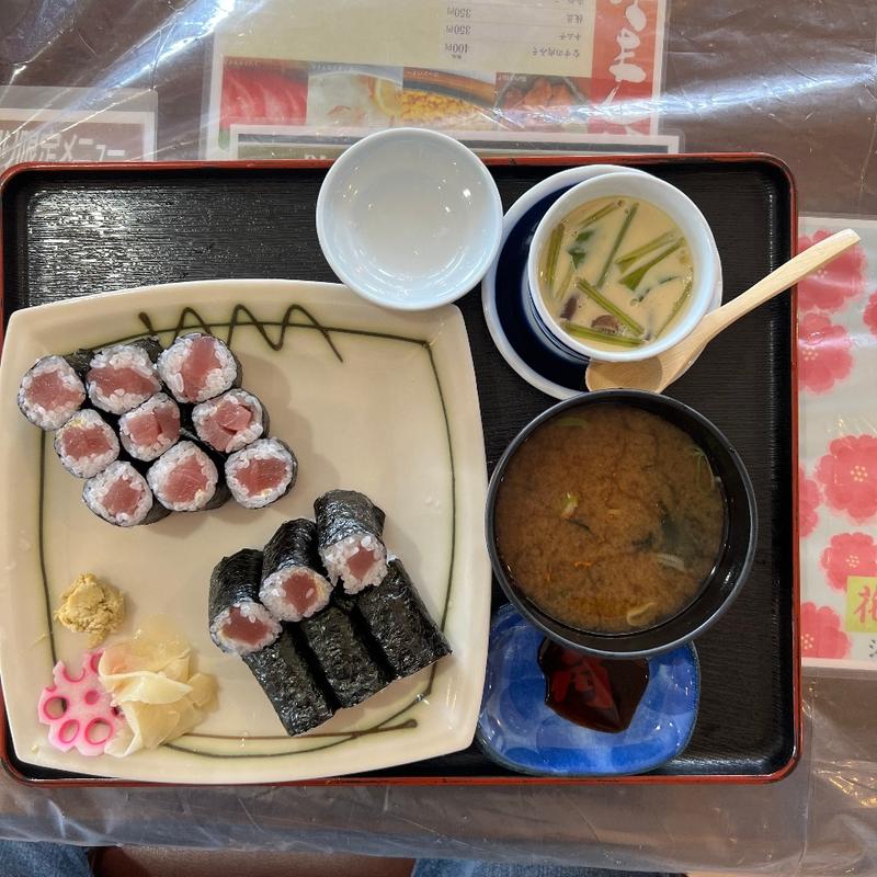 鉄火巻き　茶碗蒸し付き(敷島)