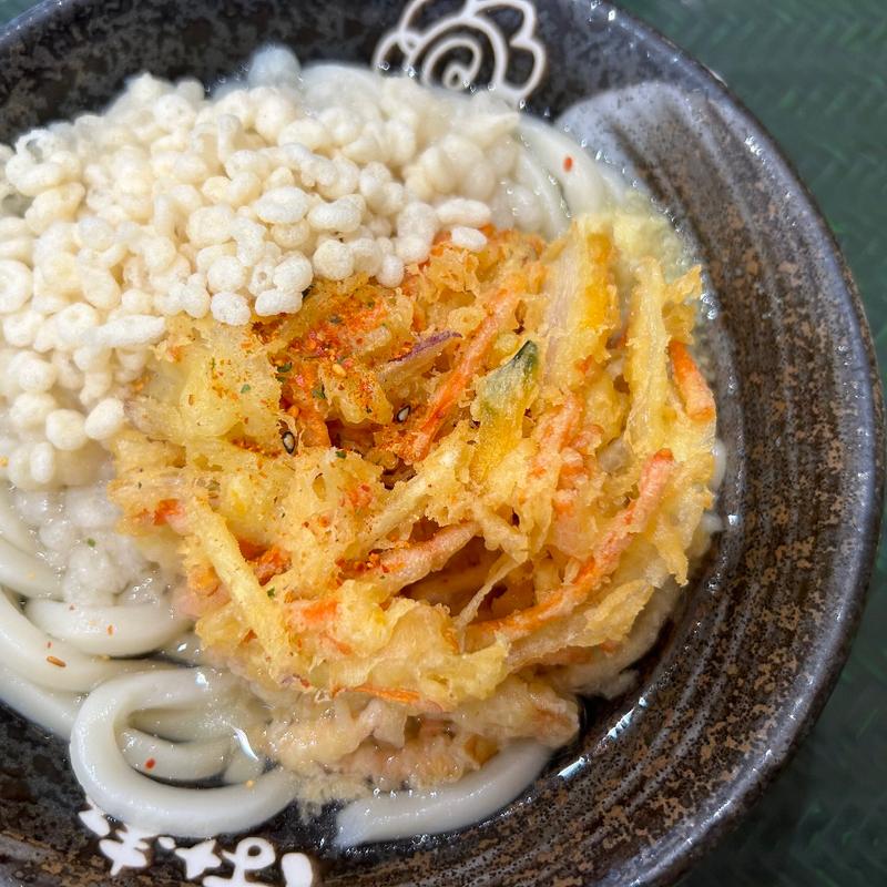 かけ小➕4種野菜のかき揚げ(はなまるうどん イオン名護店 )