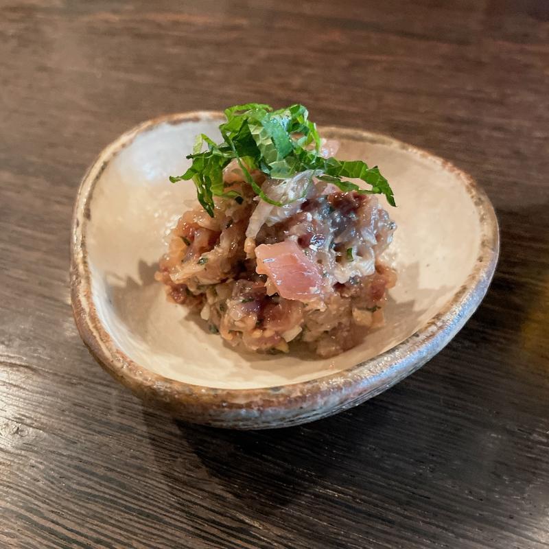 鯵のなめろう(ニコノスタンド)