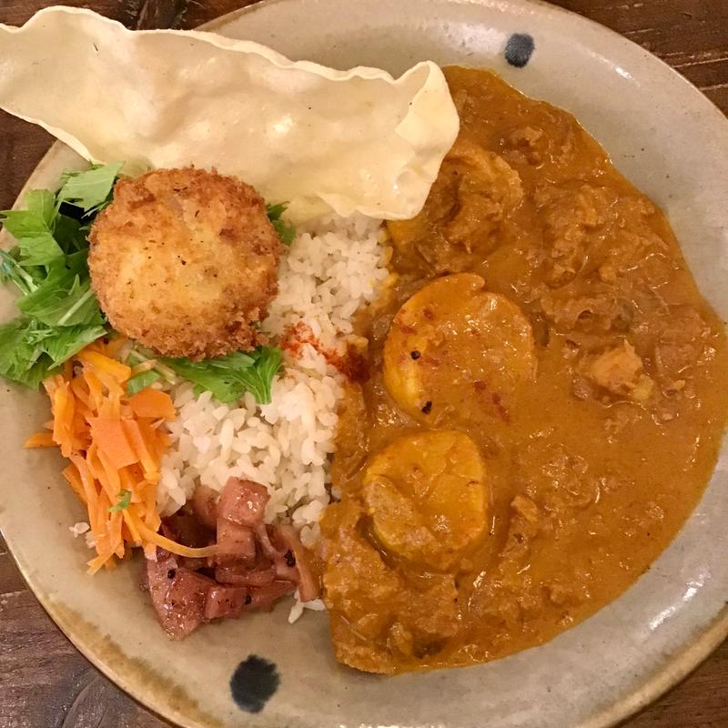 期間限定北海道産ホタテのクリーミーカレー(こっそりカレー)
