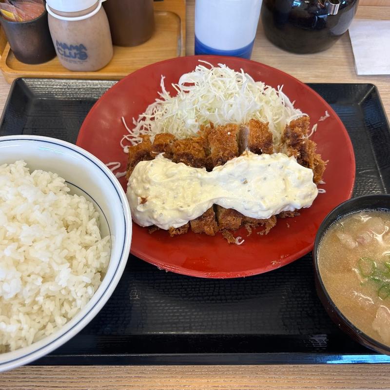 タルタルチキンカツ定食 ご飯大盛(かつや 愛知新舞子店)