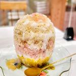 かき氷　桜餅