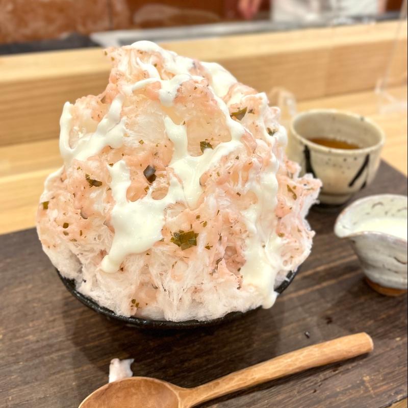 かき氷　桜餡(茶庵 瀧家)