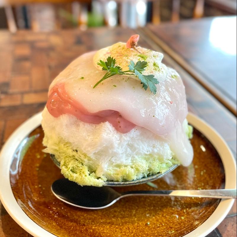 桜といちごとお抹茶さん(ヱビス珈琲)