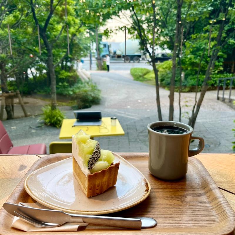 肥後メロンアーモンドタルト(ヤホコーヒー ロースターアンドワインバー)