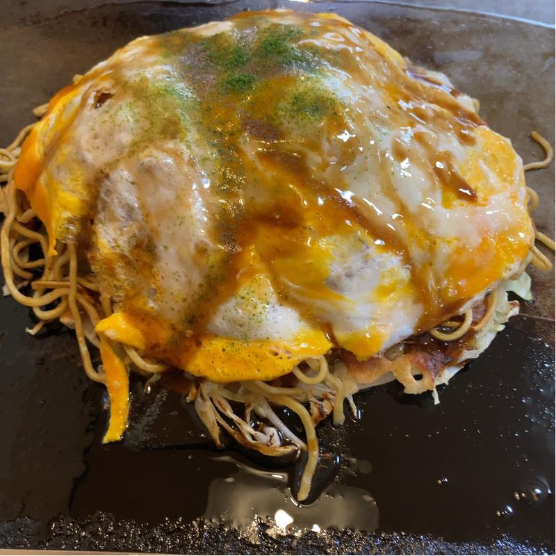 広島焼き大盛り(お好みハウス　恋子 （こいこ）)