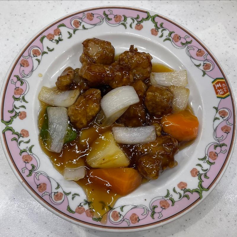 酢豚(餃子の王将 栄店)