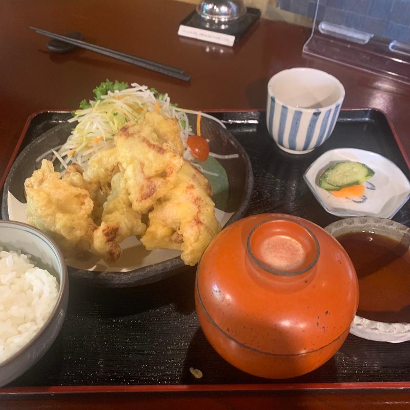 豊後地鶏のとり天御膳(茶寮 森澤 （さりょう・もりさわ）)