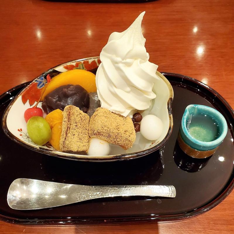 クリームあんみつ 白蜜(麻布茶房 ウィング高輪店)