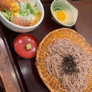 カツ丼定食(セルフ蕎麦 おらが蕎麦 神戸駅フードテラス店)
