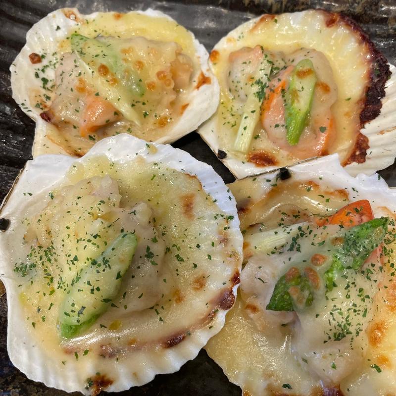 ホタテチーズ焼き(海鮮問屋 地魚屋 三田店)