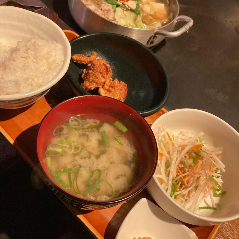 ホルモンもつ鍋定食(うまいもん横丁 加古川別府店)