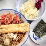竹輪天そば 半紅天
