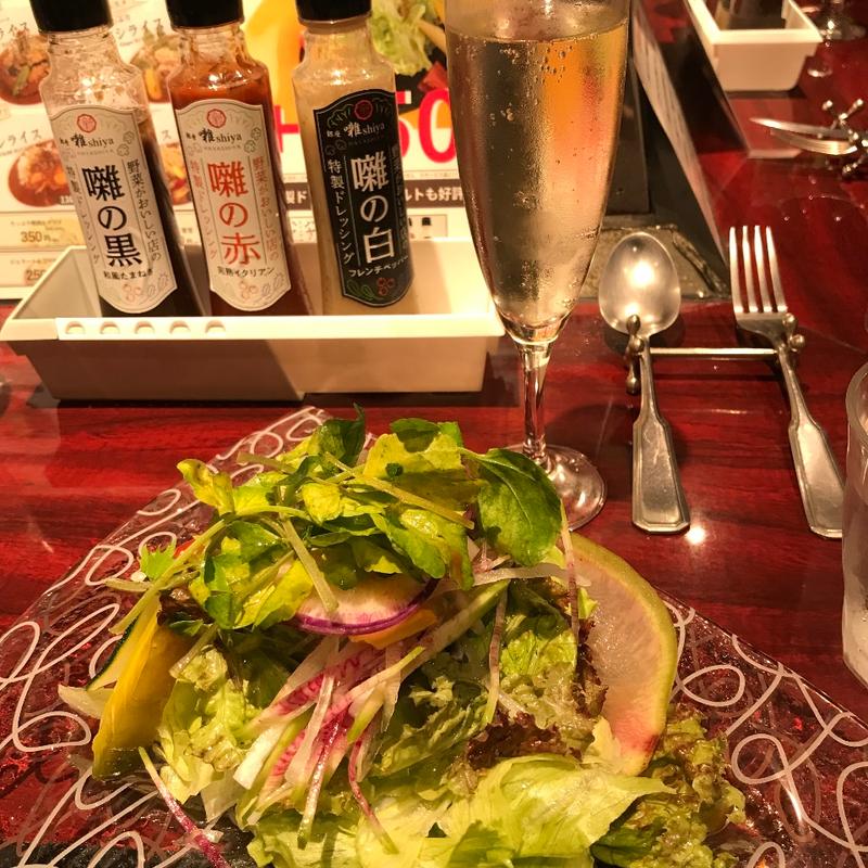 サラダ(ワイン懐石 銀座 囃shiya)