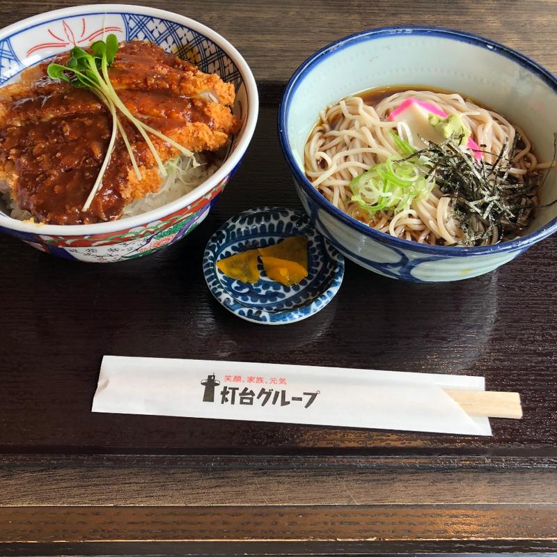 味噌カツ　二八蕎麦(灯台うどん )