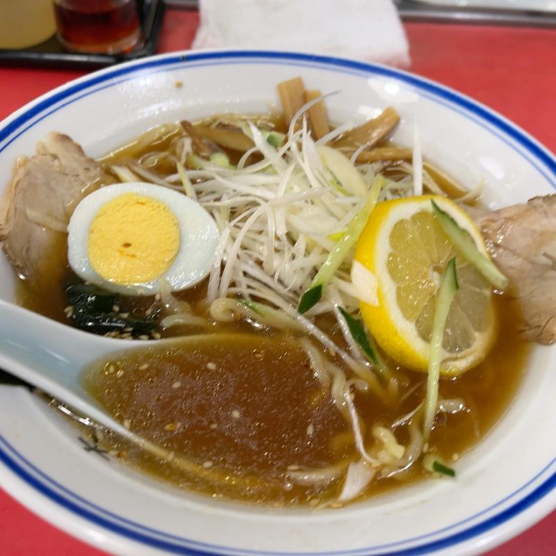 冷やしラーメン(元祖中華つけ麺大王 鮫洲店)