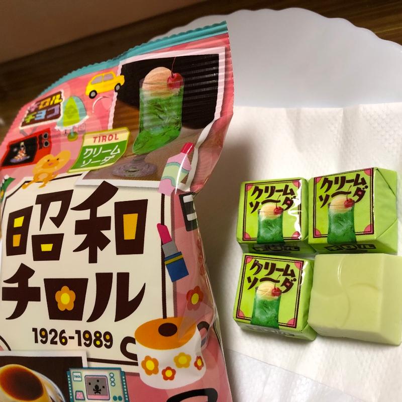 昭和チロル クリームソーダ(セブン-イレブン 三郷早稲田５丁目店)