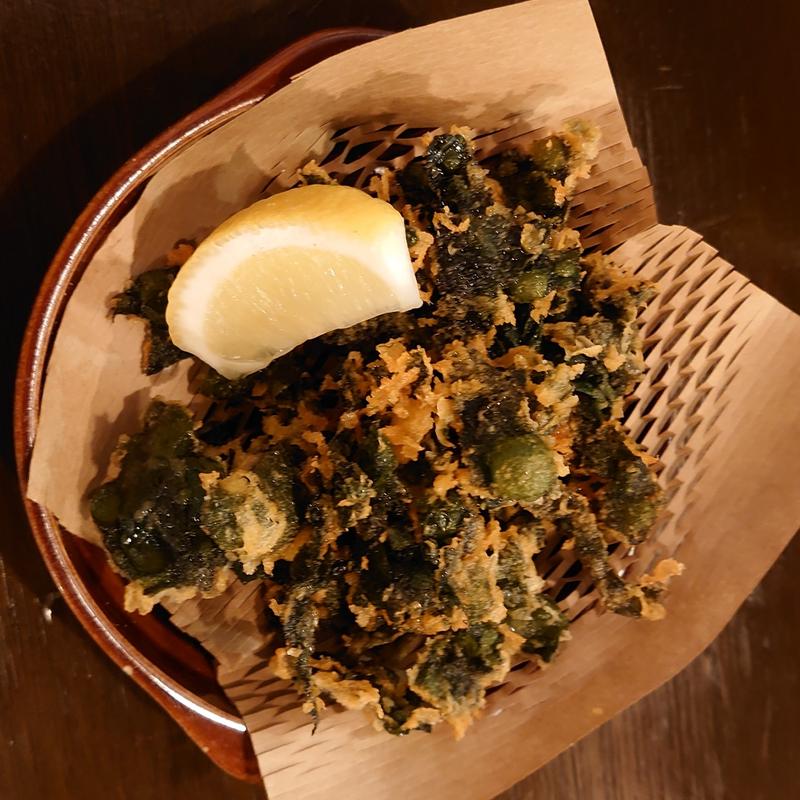 わかめの唐揚(新潟酒場 七福)