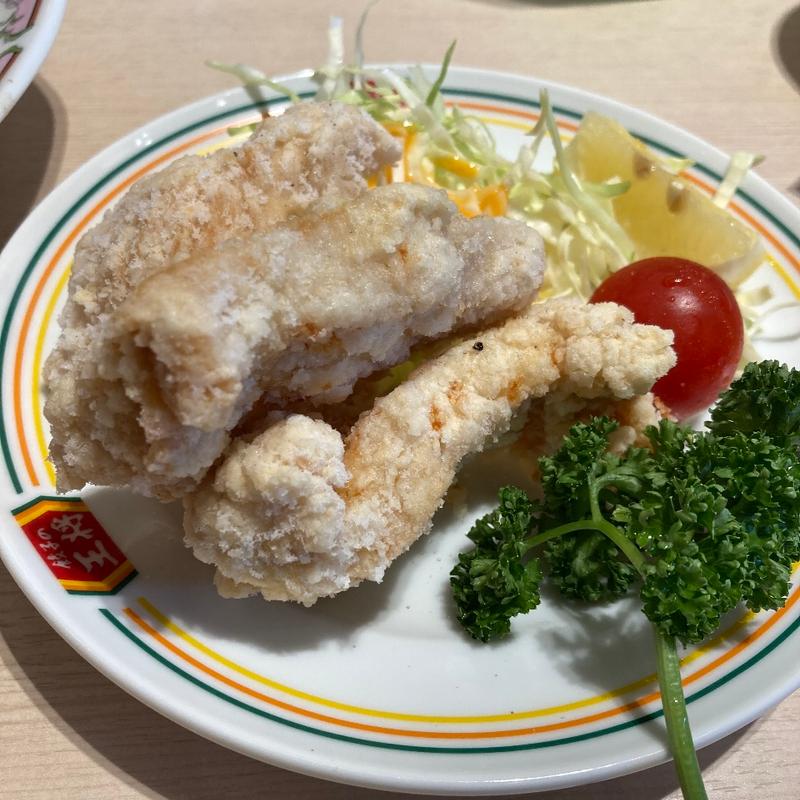 鶏の唐揚げ（ジャストサイズ）(餃子の王将 プレンティ西神中央店)