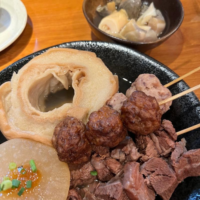 車麩＋大根＋肉団子＋イカ団子＋すじ(おでん居酒屋 三幸 （みゆき）)