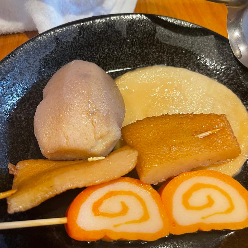 さといも＋ふかし＋赤巻き＋さつま揚げ(おでん居酒屋 三幸 （みゆき）)