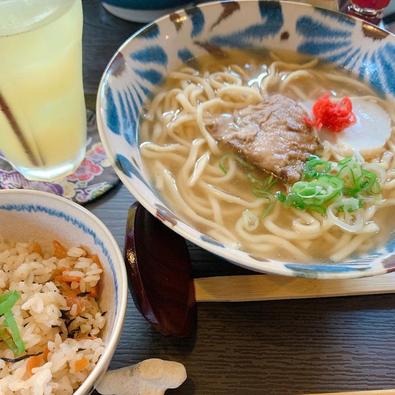 ソーキそば&ジューシィセット(Ｃａｆｅゆんたく)