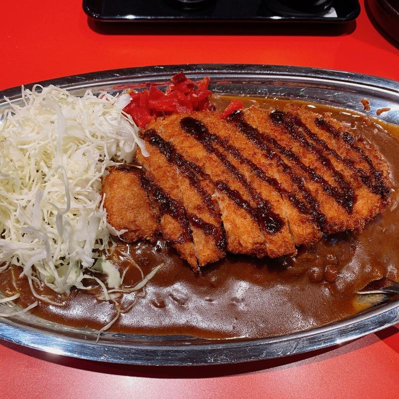 Lカツカレージャンボ(チャンピオンカレー 博多駅地下街店)