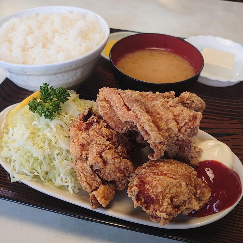 からあげ定食(ケチャマヨ)(むつみ食堂 )