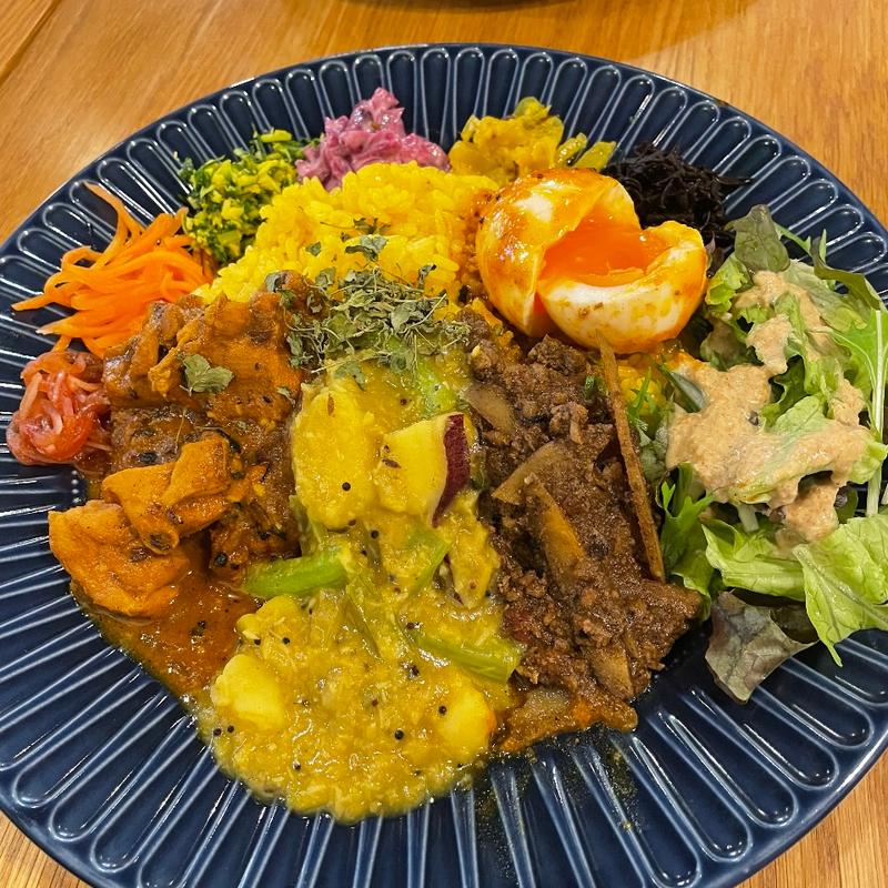 3種盛り+卵のアチャール(Chihiiro Spice cafe)