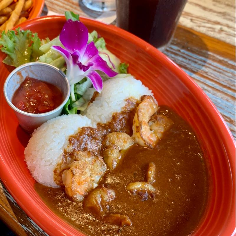 グリルドシュリンプカレー(コナズ珈琲浜松)