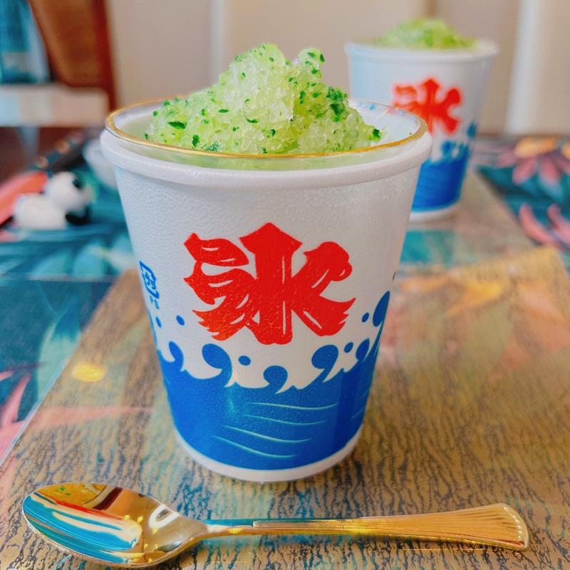 泉州産の胡瓜と八角のかき氷(モダンチャイニーズＫｉｔａ)