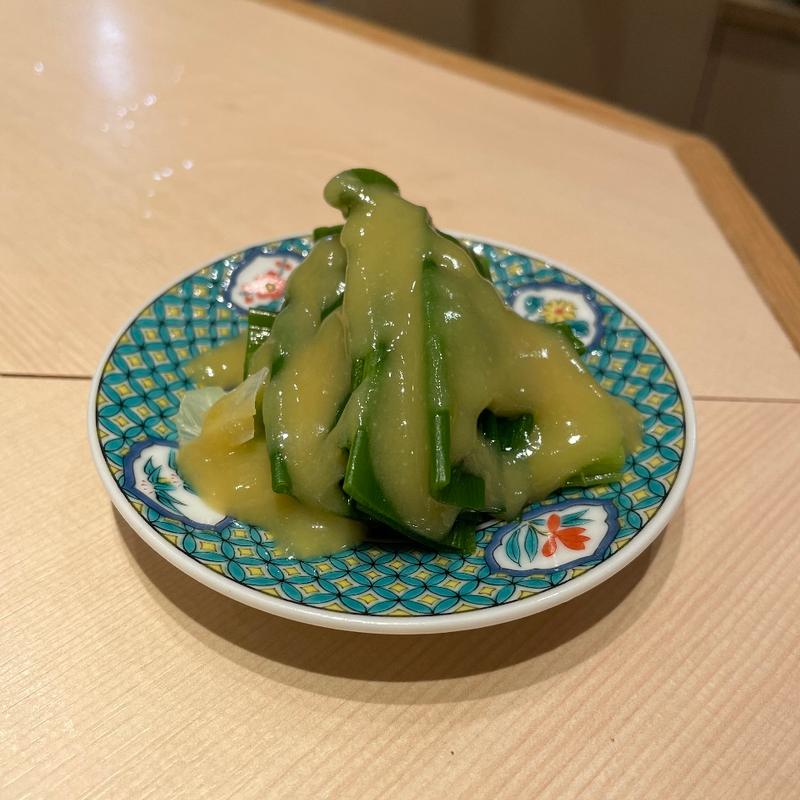 九条ネギぬた(貝 刺身専門店 しらはら )