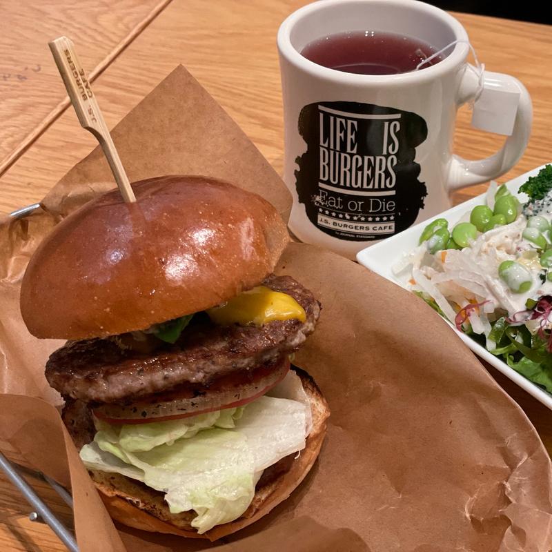 Jsバーガー(ドリンクセット)(J.S. BURGERS CAFE ららぽーと海老名店)