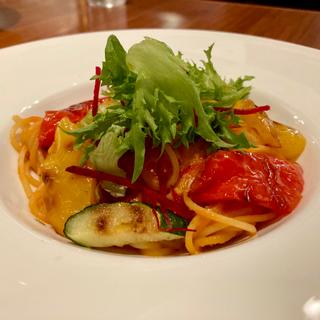 スパゲッティセット パプリカトマトソース(イーストサイド・カフェ)