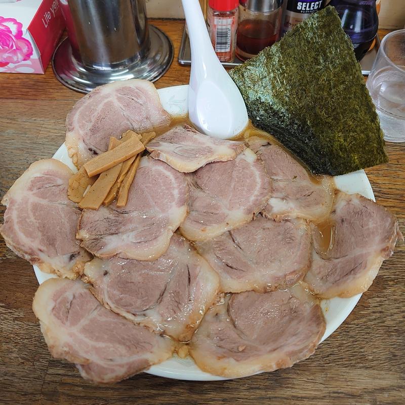 チャーシューメン(正油)＋中盛＋チャーシュートッピング(らーめん こうや )