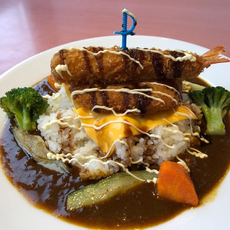 エビコロチーズカレー（満足セット）(デニーズ三郷店)