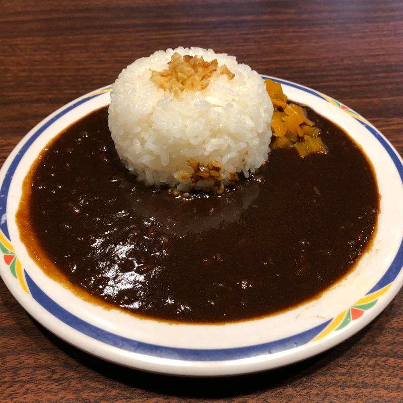 ランチセット・カレーバー（むさしのブラックカレー）とライス(ステーキガスト 三郷谷口店)