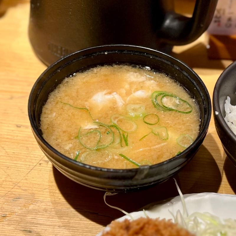 みそ汁玉落とし(豚屋とん一姫路駅前)