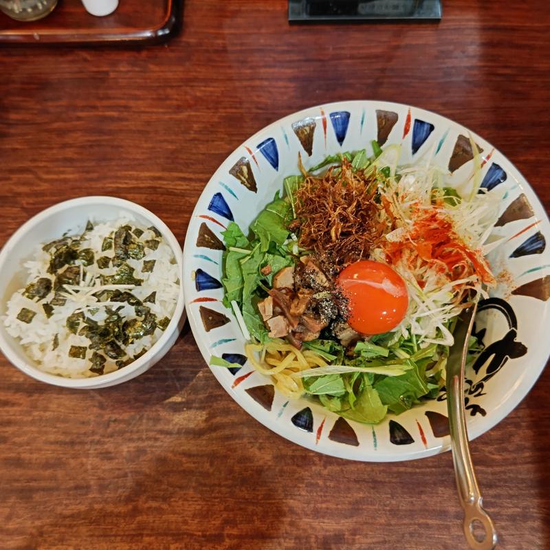 七志流まぜそば(追い飯)(七志 港南台バーズ店)