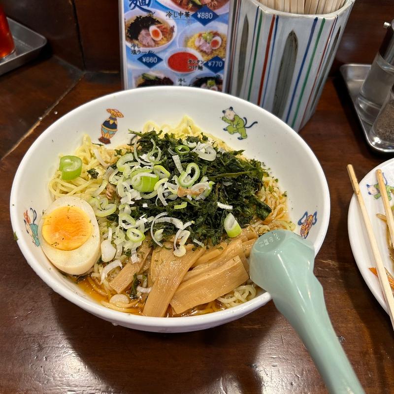 冷やしラーメン(天龍 銀座街店)