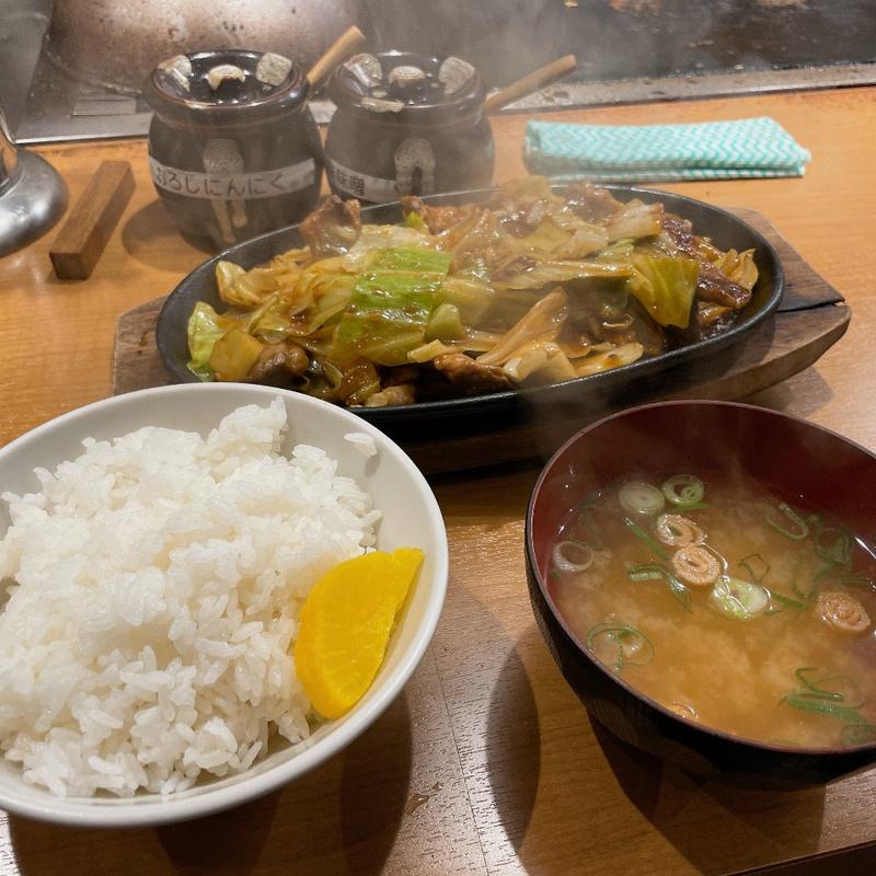 豚ハラミ定食(ホルモン食堂 扇町)