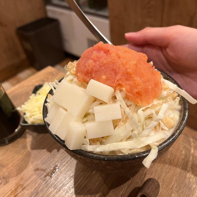 明太クリームもんじゃ(海鮮もんじゃ もすけ)
