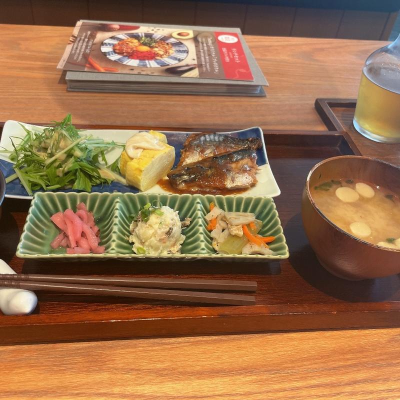 さばの味噌煮（ランチセット）(和カフェ Tsumugi アリオ亀有店)