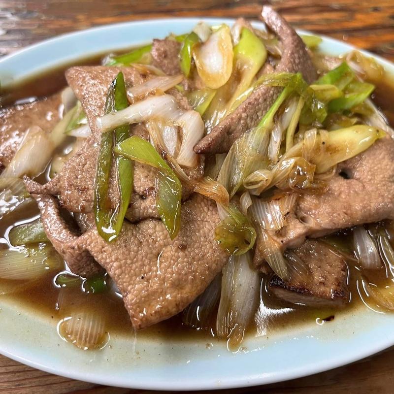 ネギレバ定食(いづみ亭)