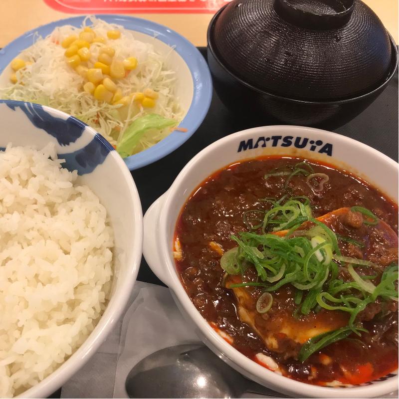 麻婆豆腐定食(松屋 川崎西口店)