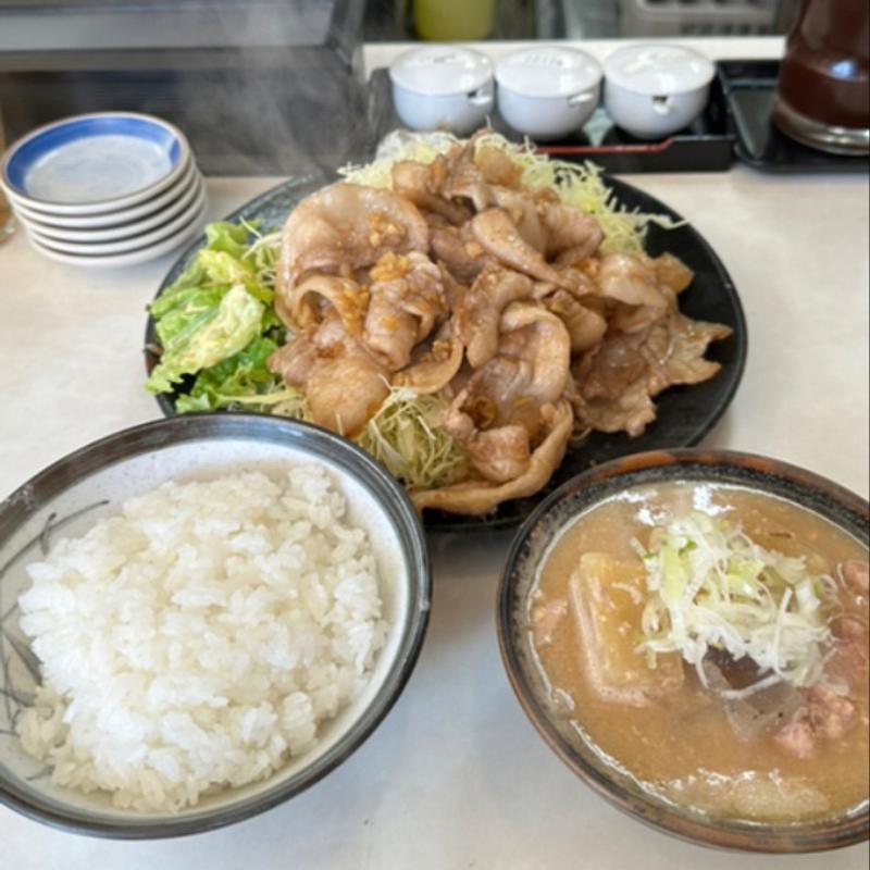 ばらしょうが焼定食(まるやま食堂 )