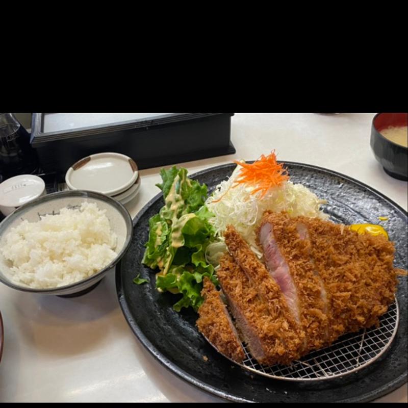 リブロースとんかつ定食(まるやま食堂 )