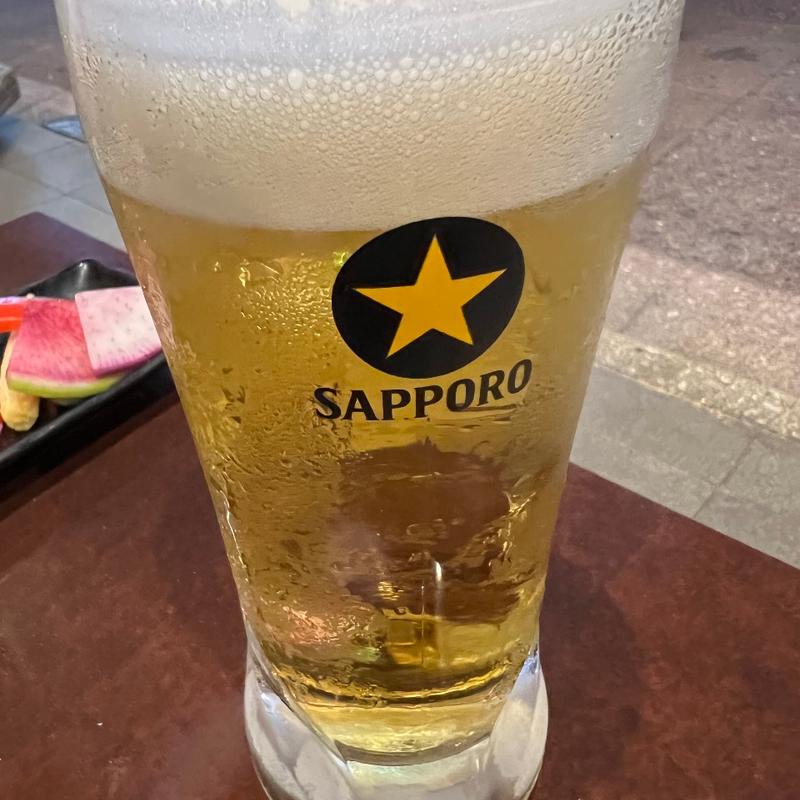 生ビール(鶏と魚と炭火焼き 燈～あかり～)