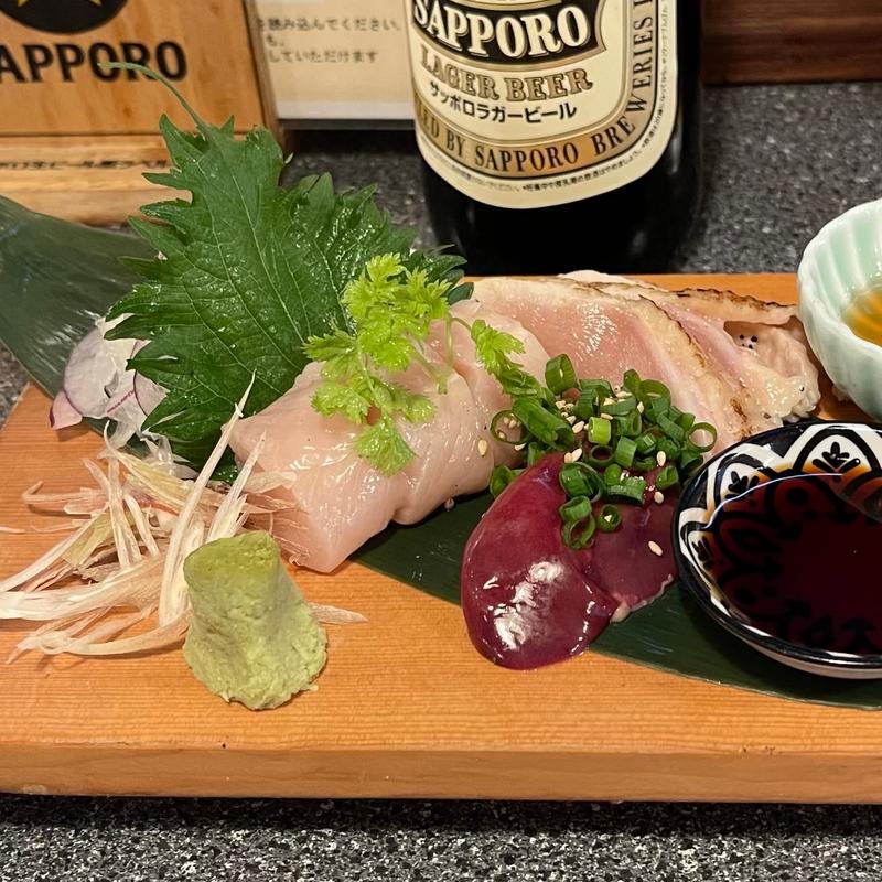 朝引き鶏の3種盛り(焼き鳥とおつまみ 佐藤)