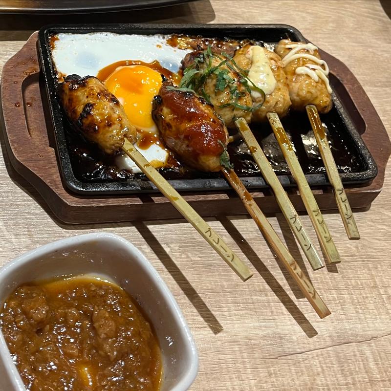 鉄板つくね(つくね・唐揚げ・レモンサワー 手ごね屋 渋谷店)